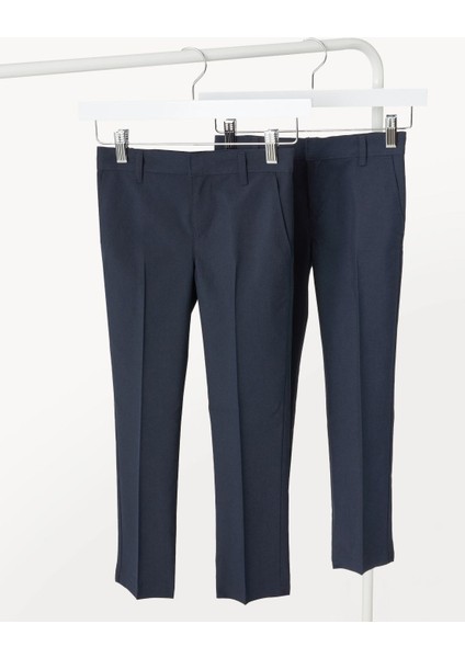 2'li Slim Leg Okul Pantolonu (2-18 Yaş)