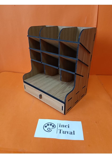 Özel Ergonomik Raf Stand Çekmeceli Düzenleyici Büyük Boy Kalemlik Organizer Masaüstü Ofis fırsatları