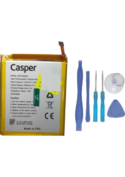 Casper Via E3 Batarya Pil Sıfır Orijinal + TAMİR SETİ