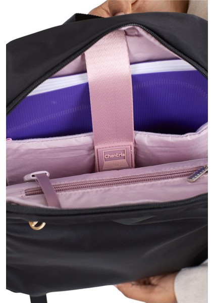 Suya Dayanıklı, Hırsızlık Koruma Cepli, Valiz Sabitleme Kemerli 13.1" Sırt Çantası CB00769