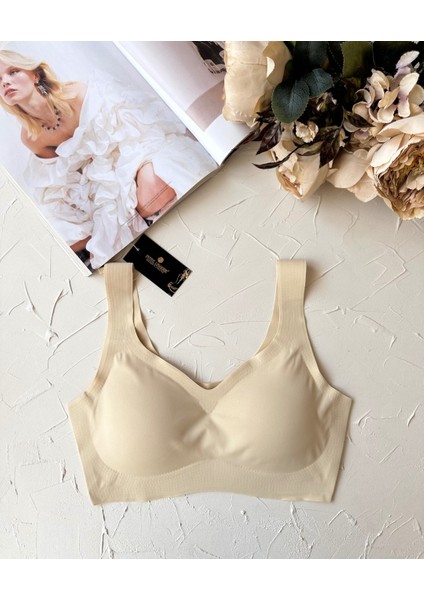 Intive Balensiz Dikişsiz Push-Up Çıkarılabilir Padli Invisible (Görünmez) Bralet - Ithal Bra