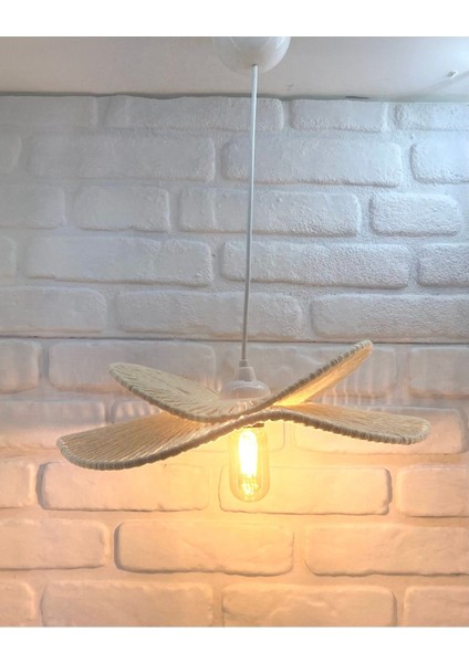 El Işi Örme Rattan Krem Zıt Model Tek Sarkıtlı Avize Aydınlatma Modelleri fiyatları