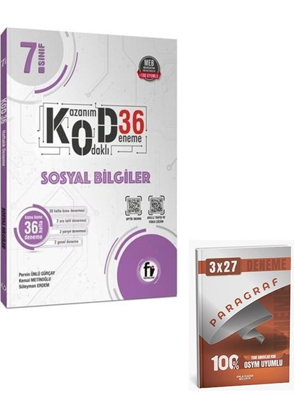 Fi 2026 7. Sınıf Sosyal Bilgiler Kod 36 Deneme+Anla Kazan Paragraf