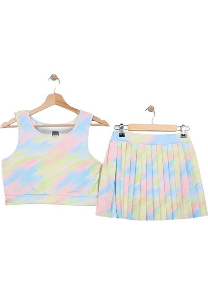 Kız Çocuk Şort Etekli Spor Ikili Takım