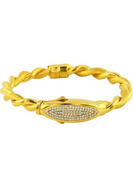 22 Ayar Altın Tasarım Bilezik - 0197537