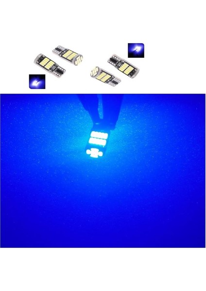 ( 4 x Adet) 1 Set T10 LED Dipsiz Ampul 12V 26 LED Mavi (Blue) fiyatları