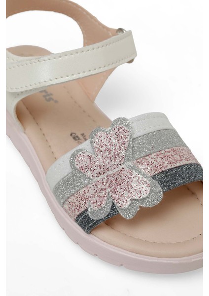 LIGO.P4FX Beyaz Kız Çocuk Sandalet