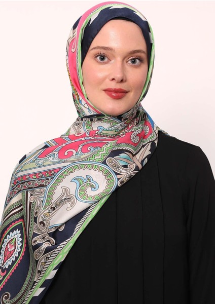 K.lacivert Çizgili Hint Ipeği Şal fiyatları