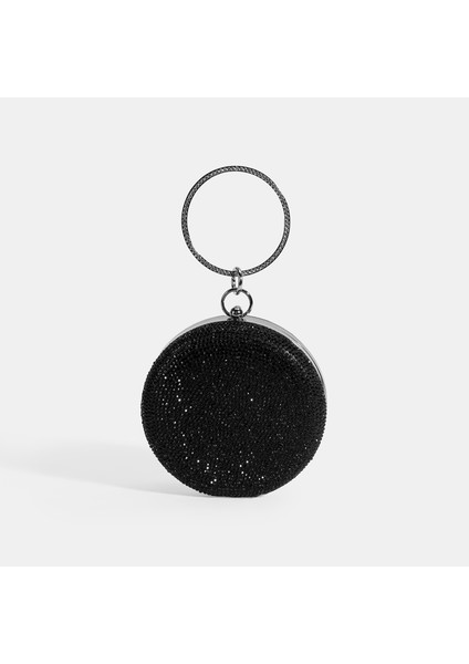 Kadın Siyah Taş Detaylı Gece El Çantası fiyatları