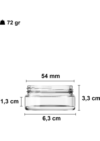 50 ml Metal Gümüş Kapaklı Kozmetik Kavanozu 50 cc Şeffaf Cam Krem Kavanoz 6 Adet modelleri