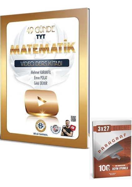 Bilgisarmal 2026 Tyt Matematik 49 Günde Video Ders Kitabı+Anla Kazan Paragrag