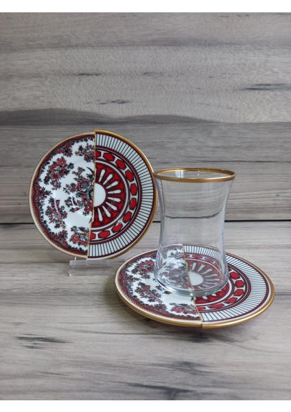 12 Parça 6 Kişilik Çay Seti Takımı Apollo Serisi