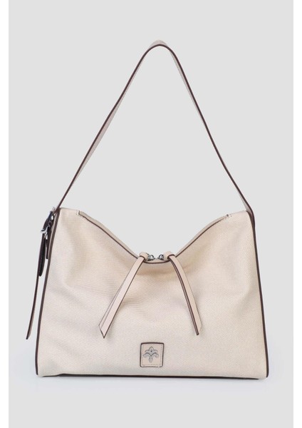 Bej Kadın El ve Omuz Çantası IM585