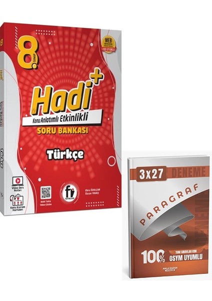 Fi 2026 8. Sınıf Türkçe Hadi Soru Bankası+Anla Kazan Paragraf