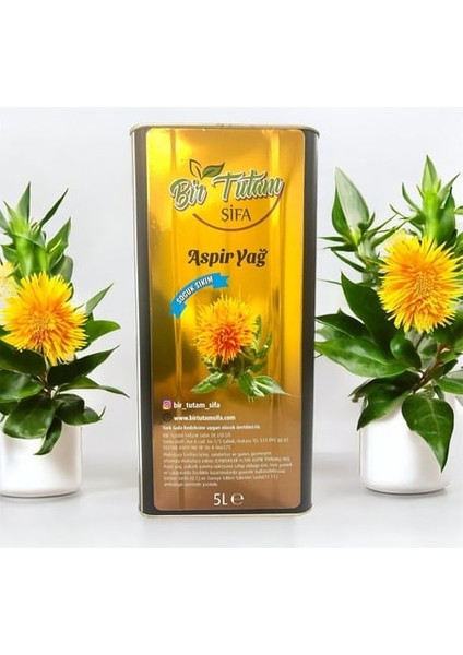 Soğuk Sıkım Aspir Yağ 5 Lt