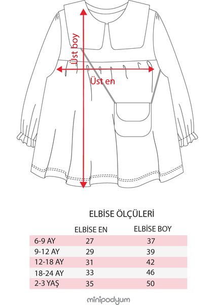 Kız Bebek Nakışlı Bebe Yaka Müslin %100 Pamuk Çantalı Elbise indirimleri