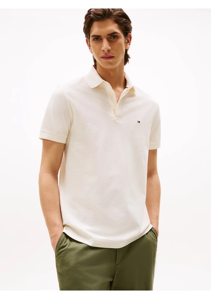 Th MW0MW38491 Hıdden Placket Reg Polo Erkek Tshırt