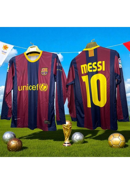 Lıonel Messi Efsane 09/10 Barcelona Messi Uzun Kollu Halı Saha Forma