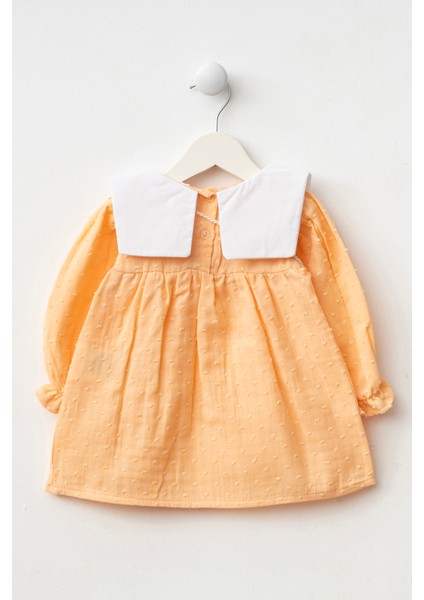 Kız Bebek Nakışlı Bebe Yaka Müslin %100 Pamuk Çantalı Elbise fiyatları