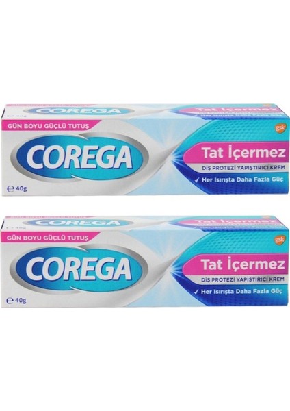 Süper Tatsız Protez Yapıştırıcı Krem 2 x 40 G