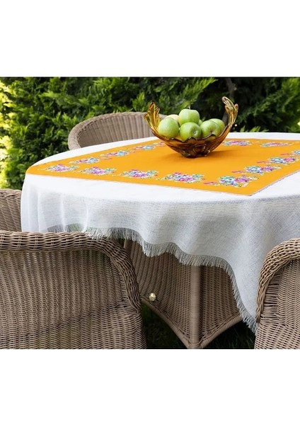 El Yapımı Yazma ve Polyester Keten Masa Örtüsü indirimleri