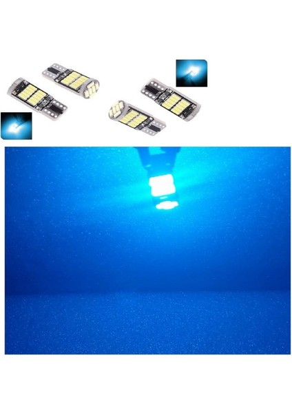 ( 4 x Adet) 1 Set T10 LED Dipsiz Ampul 12V 26 LED Buz Mavi (Ice Blue) fiyatları