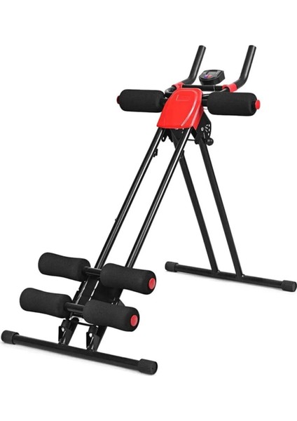 Ayarlanabilir Karın Mekik Sehpası – 4 Kademeli Ab Crunch Egzersiz Aleti, Katlanabilir & Taşınabilir Karın Sıkılaştırıc I Bench