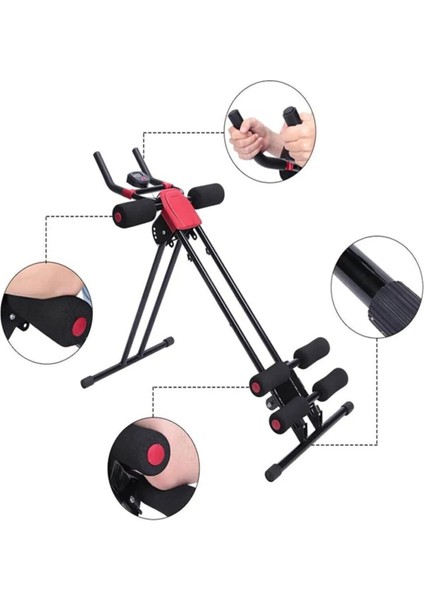 Ayarlanabilir Karın Mekik Sehpası – 4 Kademeli Ab Crunch Egzersiz Aleti, Katlanabilir & Taşınabilir Karın Sıkılaştırıc I Bench fırsatları