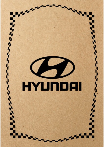 Kraft 120GR Hyundai Oto Paspas Kağıdı 50 Adet - 35X50CM - Kalın Kağıt Baskılı