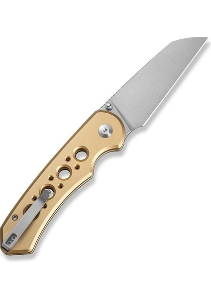 Pragma Prime Thumb Stud & Button Lock Knife Champagne Aluminum Handle Çakı modelleri
