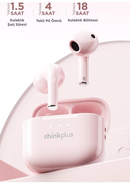 LP23 Pembe Bluetooth Bt 5.4 Kablosuz Kulaklık