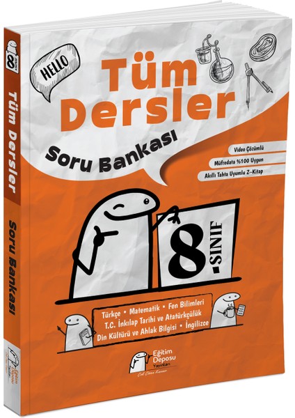 8. Sınıf Tüm Dersler Soru Bankası Eğitim Deposu Yayınları