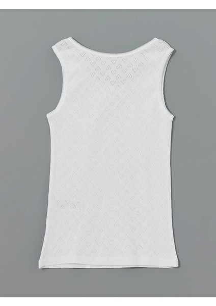 Lcw Kids Beyaz Bisiklet Yaka Kız Çocuk Atlet 2'li fırsatları