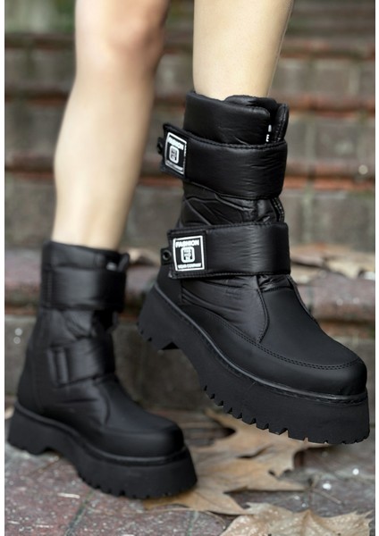 Bernishoes Miah Siyah Cilt Kar Botu