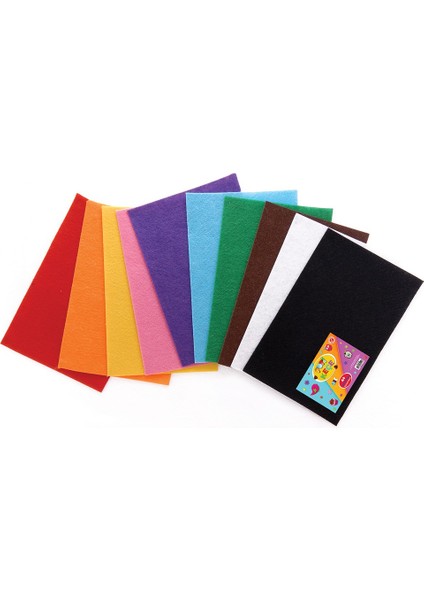 A4 Keçe 10 Lu Karışık Renk