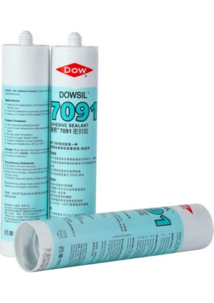 Dowsıl™ 7091 Adhesive Sealant/nötr Kürlenen Silikon Yapıştırıcı (310ML) - Siyah