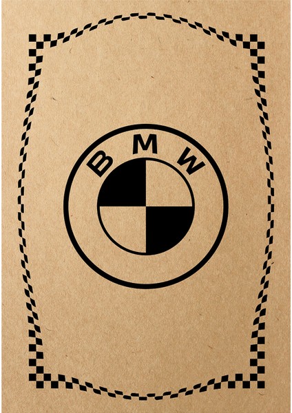 Kraft 120GR Bmw Oto Paspas Kağıdı 50 Adet - 35X50CM - Kalın Kağıt Baskılı