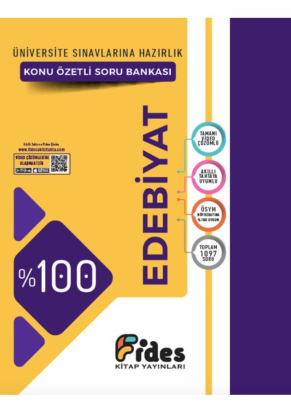 Fides %100 ÖSYM Soru Tipleriyle Edebiyat Konu Özetli Soru Bankası