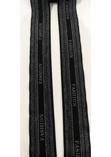 Siyah Gri Fashion Yazılı Lastik Şerit fiyatları