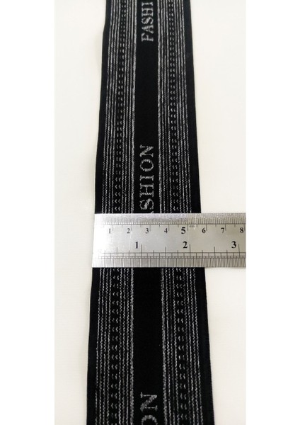 Siyah Gri Fashion Yazılı Lastik Şerit fırsatları