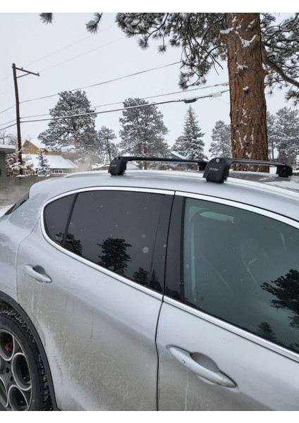 Alfa Romeo Stelvio 2017-2022 Portbagaj Taşıyıcı Ara Atkisi - Ara Çubuk Paw Pro 2 Gri fırsatları