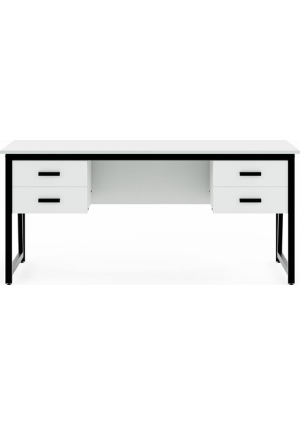 MS2C Çalışma Masası,ofis Masası - 70X160 cm - Beyaz - 4 Çekmeceli indirimleri