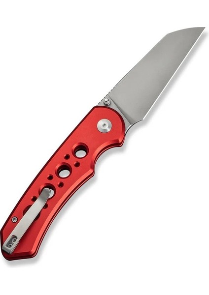 Pragma Prime Thumb Stud & Button Lock Knife Red Aluminum Handle Çakı modelleri