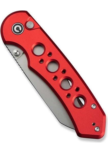 Pragma Prime Thumb Stud & Button Lock Knife Red Aluminum Handle Çakı indirimleri