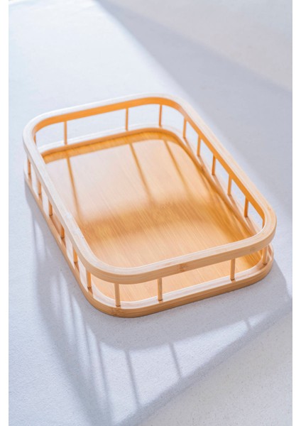 Bambu Dikdörtgen Tepsi - 38 cm