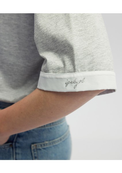 Colorblock Rahat Kesim Tişört IW6250070129005 fırsatları