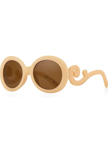 Kız Çocuğu Güneş Gözlüğü Çerçeve Rengi Buğday Sarı Ürün Kodu: 4016