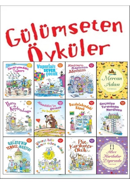 Gülümseten Öyküler Dizisi (10 Kitap) + Mercan Adası ve Alice Harikalar Diyarında Hediye fiyatları