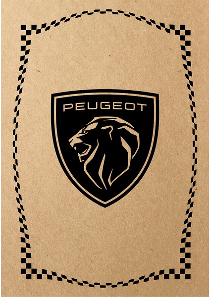 Kraft 120GR Peugeot Oto Paspas Kağıdı 50 Adet - 35X50CM - Kalın Kağıt Baskılı