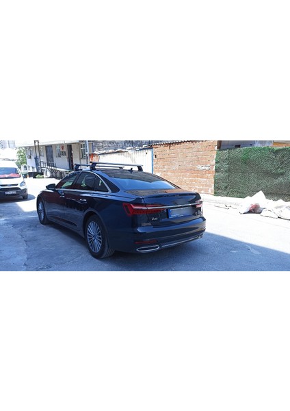 Audi A6 C8 Sedan 2018-2025 Oluksuz Üst Tavan Portbagaj Taşıyıcı Ara Atkısı Toros Serisi Pro 4 Siyah fırsatları